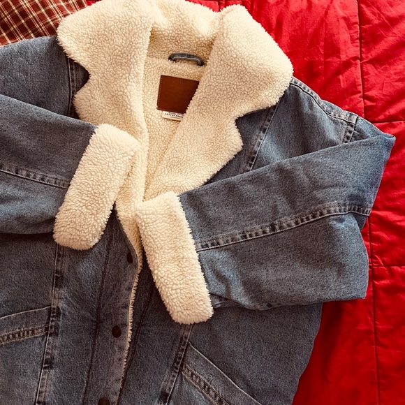 LEVIS retro Sherpa collar jean jacket coat - Picture 2 of 3